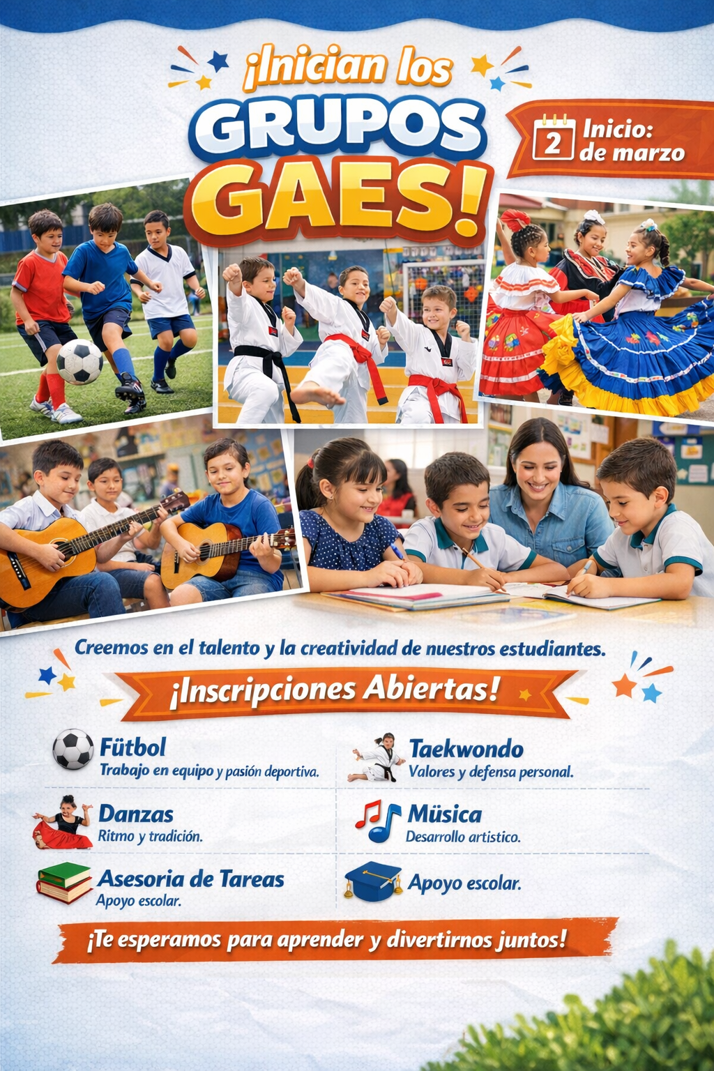 GRUPOS GAES - Inician 2 de Marzo