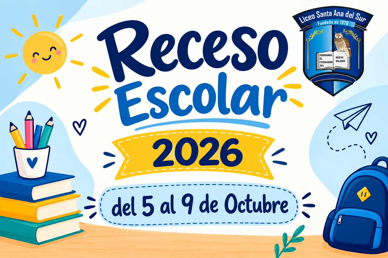 RECESO ESCOLAR 2026